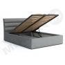 Čalouněná postel s úložným prostorem a roštem Exorim