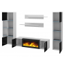 Obývací stěna Franco M3 s bio krbem