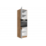 Vysoká kuchyňská skříňka pod troubu Woodline 60 DP-210 2F