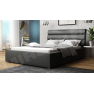 Čalouněná postel s úložným prostorem a roštem Exorim