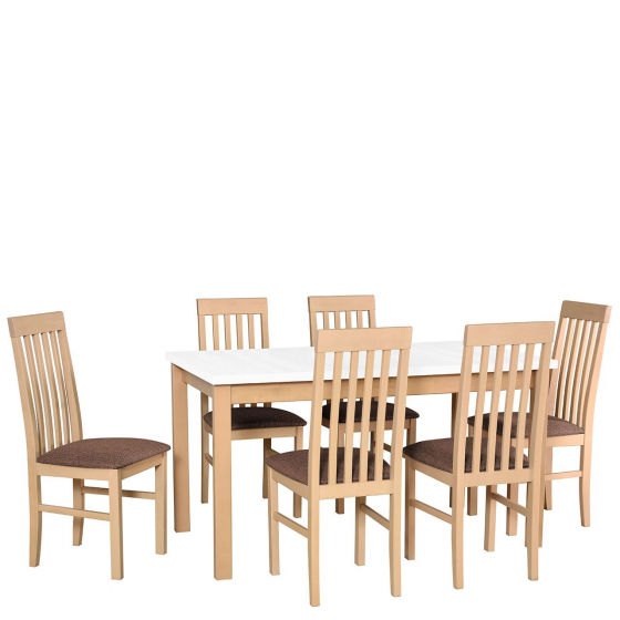 Rozkládací stůl se 6 židlemi - AL07