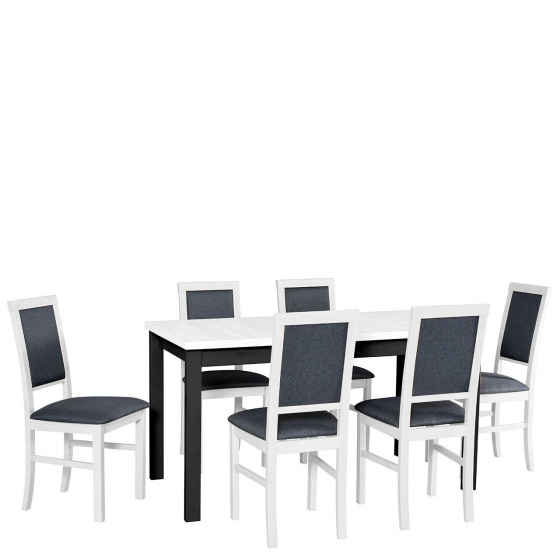 Rozkládací stůl se 6 židlemi - AL10