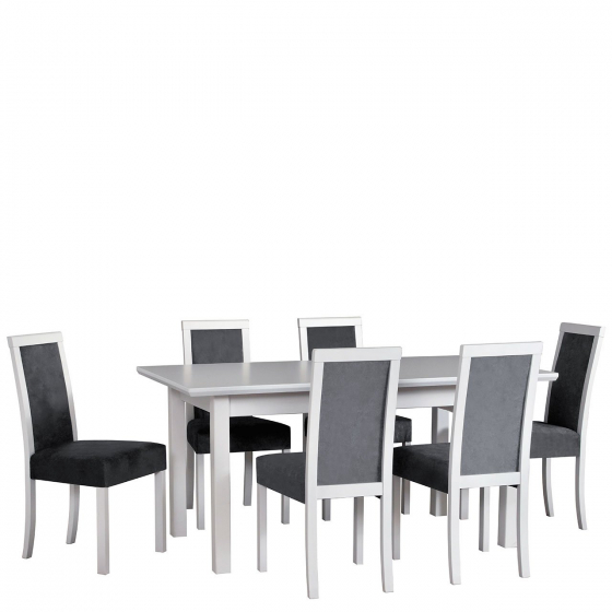 Rozkládací stůl se 6 židlemi - AL68