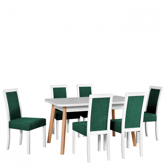 Rozkládací stůl se 6 židlemi - AL49