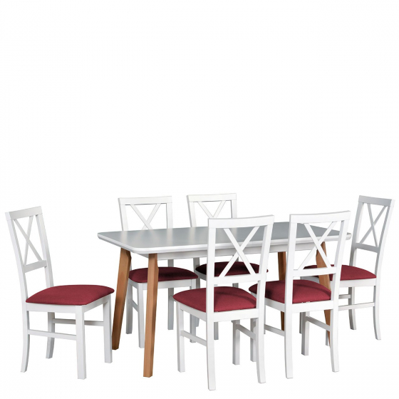 Rozkládací stůl se 6 židlemi - AL52