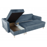 Rohová rozkládací sedací souprava s úložným prostorem Aerosteon