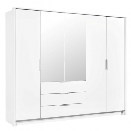 Šatní skříň se zrcadlem Agnettas 255