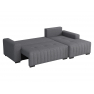 Rohová rozkládací sedačka s úložným prostorem Pulah