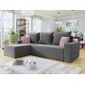 Rohová rozkládací sedačka s úložným prostorem Eligi