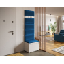Nábytek do předsíně Konkor 60 + 6 kusů čalouněných nástěnných panelů Pag 60x30