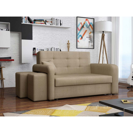 Rozkládací pohovka s taburetami Clivia Home II