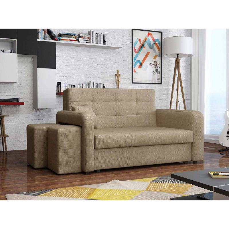 Rozkládací pohovka s taburetami Clivia Home II