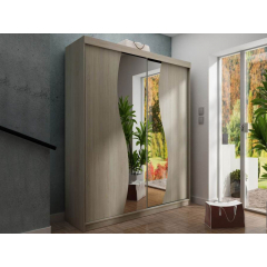 Šatní skříň se zrcadlem Sahara 8/150 cm