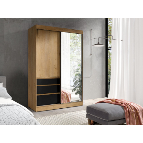 Posuvná skříň se zrcadlem Etotti 140