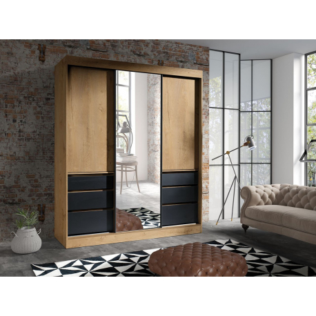 Posuvná skříň Etotti 180 se zásuvkami