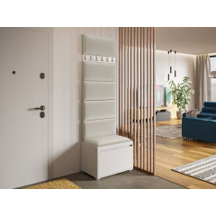 Nábytek do předsíně Konkor 60 + 6 kusů čalouněných nástěnných panelů Pag 60x30