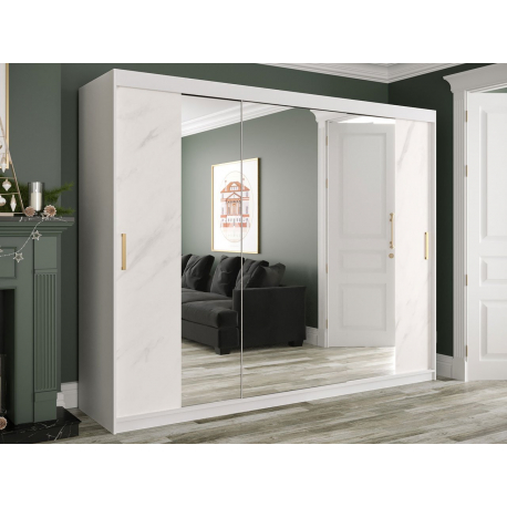 Zrcadlová šatní skříň Nonnus 250 T2