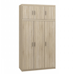 Šatní skříň Melen 3D + nástavec