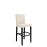 Čalouněná barová židle s opěradlem ST95