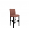 Čalouněná barová židle s opěradlem ST95