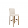 Čalouněná barová židle s opěradlem ST95