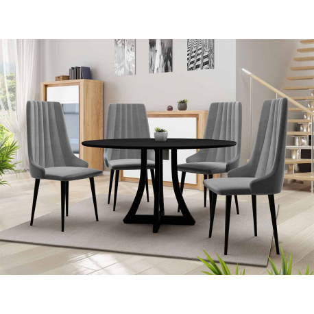 Kulatý stůl Dagerto FI 100 se 4 židlemi ST93 03 