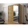 Šatní skříň s posuvnými dveřmi se zrcadlem Arituda II 150