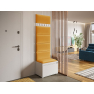 Nábytek do předsíně Konkor 60 + 6 kusů čalouněných nástěnných panelů Pag 60x30