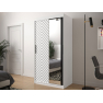 Posuvná skříň se zrcadlem Ratintu 2 100 cm