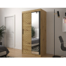 Posuvná skříň se zrcadlem Ratintu 2 100 cm