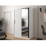 Moderní šatní skříň se zrcadlem Ratintu 2 120 cm