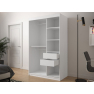 Moderní šatní skříň se zrcadlem Ratintu 2 120 cm