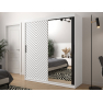 Moderní šatní skříň se zrcadlem Ratintu 2 180 cm