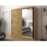 Moderní šatní skříň se zrcadlem Ratintu 2 180 cm