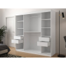 Šatní skříň se zrcadlem na jedné straně Ratintu 2 200 cm