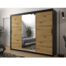 Posuvná skříň se zrcadlem Ratintu 250 cm