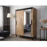 Moderní šatní skříň se zrcadlem Kretisa T2 150
