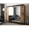 Třídveřová šatní skříň se zrcadlem Kretisa T2 250