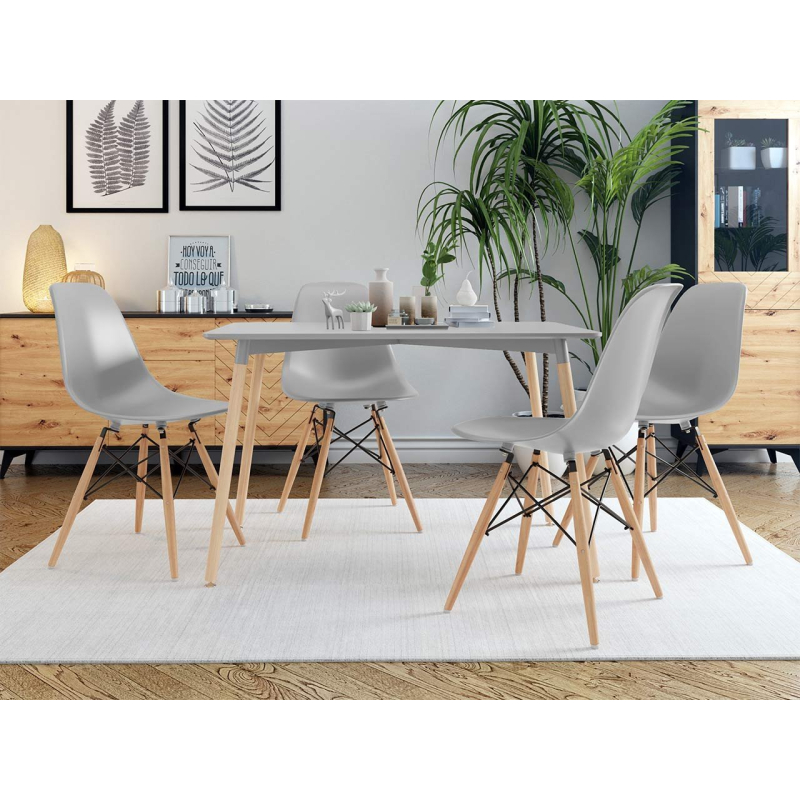 Jídelní stůl Larry 120 x 80 se 4 židlemi Betty