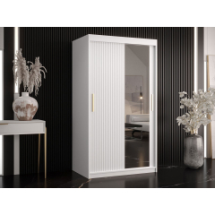 Šatní skříň se zrcadlem Towiro Slim 2 100