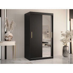 Šatní skříň se zrcadlem Towiro Slim 2 100