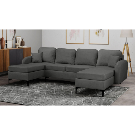 Rohová sedací souprava s funkcí spaní Navendu U