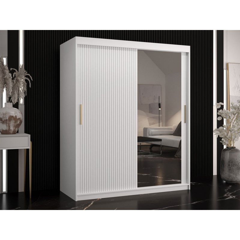 Šatní skříň se zrcadlem Towiro Slim 2 150