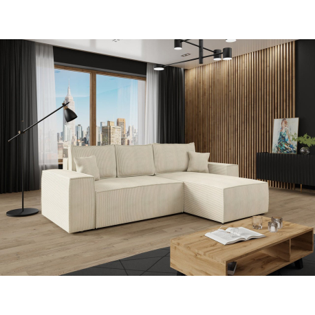 Rohová sedací souprava s funkcí spaní Maryn L Menšestr