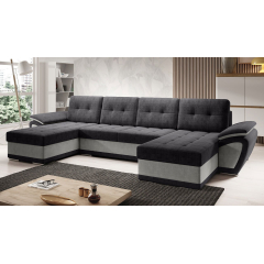 Rohová rozkládací sedací souprava ve tvaru U Jarelin