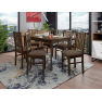 Rozkládací jídelní stůl se 6 židlemi AL15