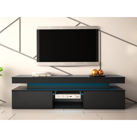 TV stolek/skříňka s LED osvětlením Lestirola 2D 190