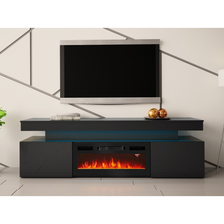 TV skříňka s krbem Lestirola EF 2D 190