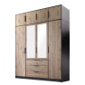 Šatní skříň se zrcadlem Pangaz D4