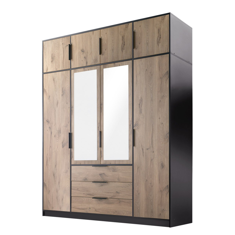 Šatní skříň se zrcadlem Pangaz D4